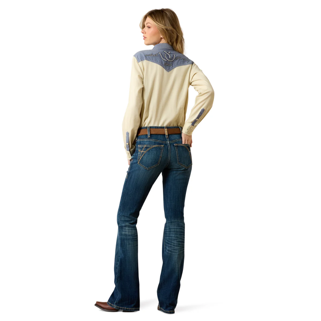 Ariat Women's Mid Rise Fiona Boot Cut Jeans