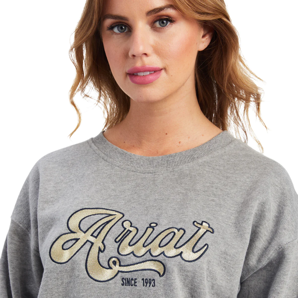 ARIAT Women's Heather Cropped Sweatshirt