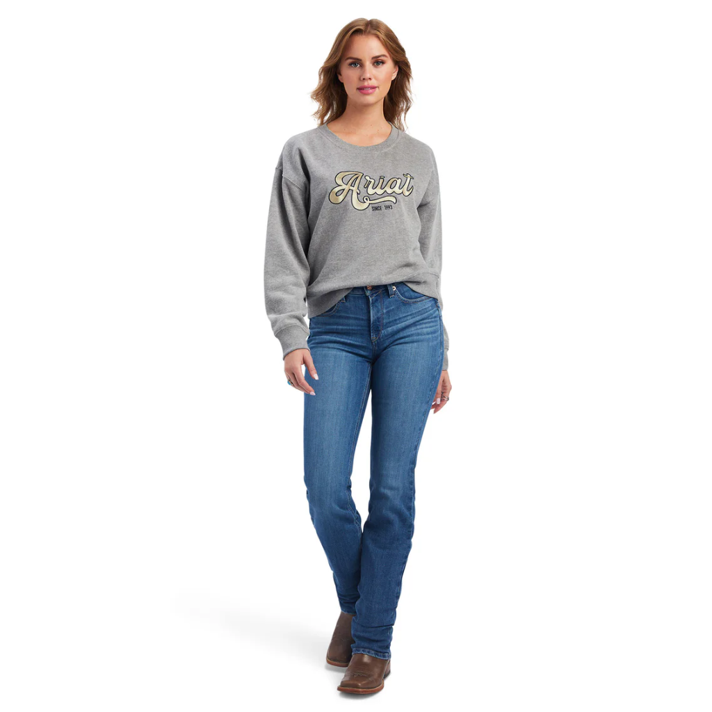 ARIAT Women's Heather Cropped Sweatshirt
