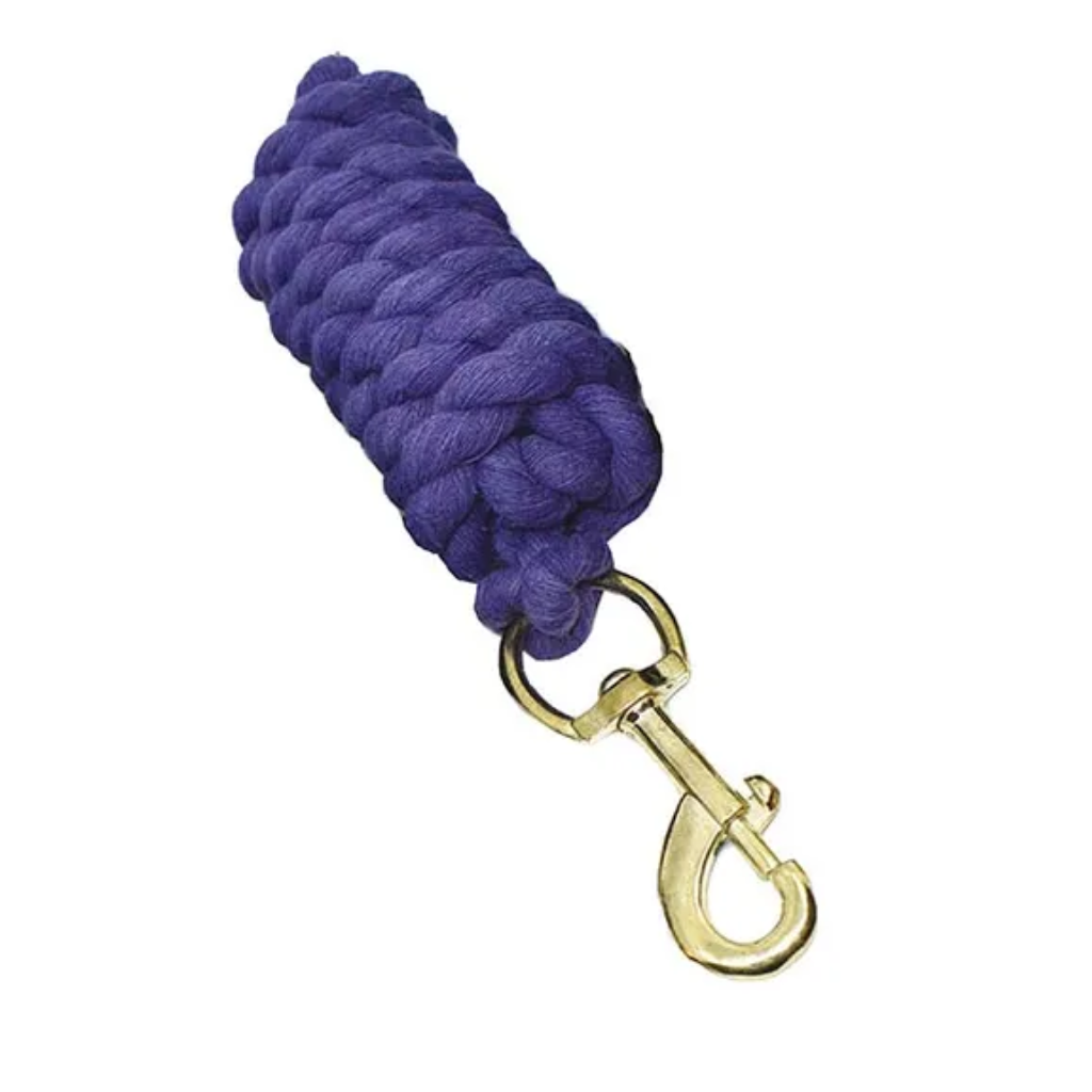 Academy Cotton Lead Rope Brass Snap