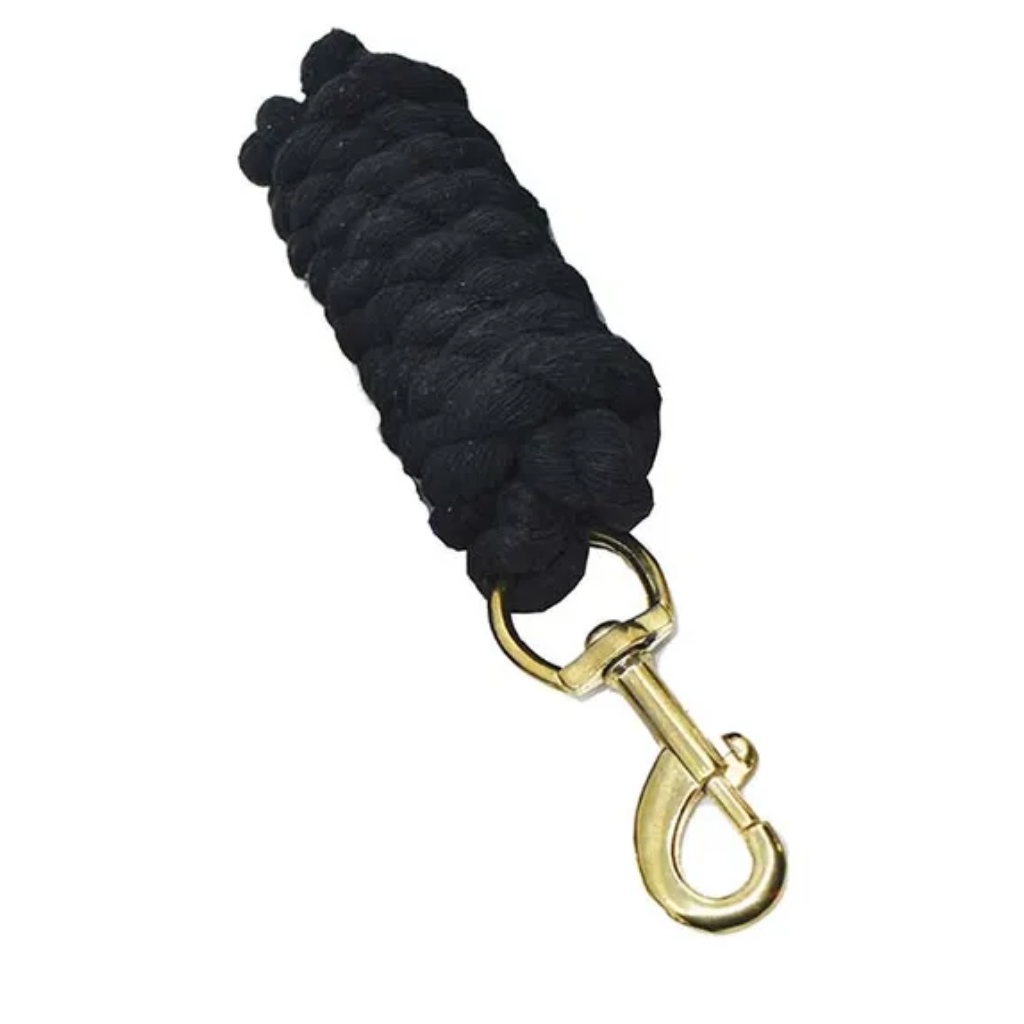 Academy Cotton Lead Rope Brass Snap