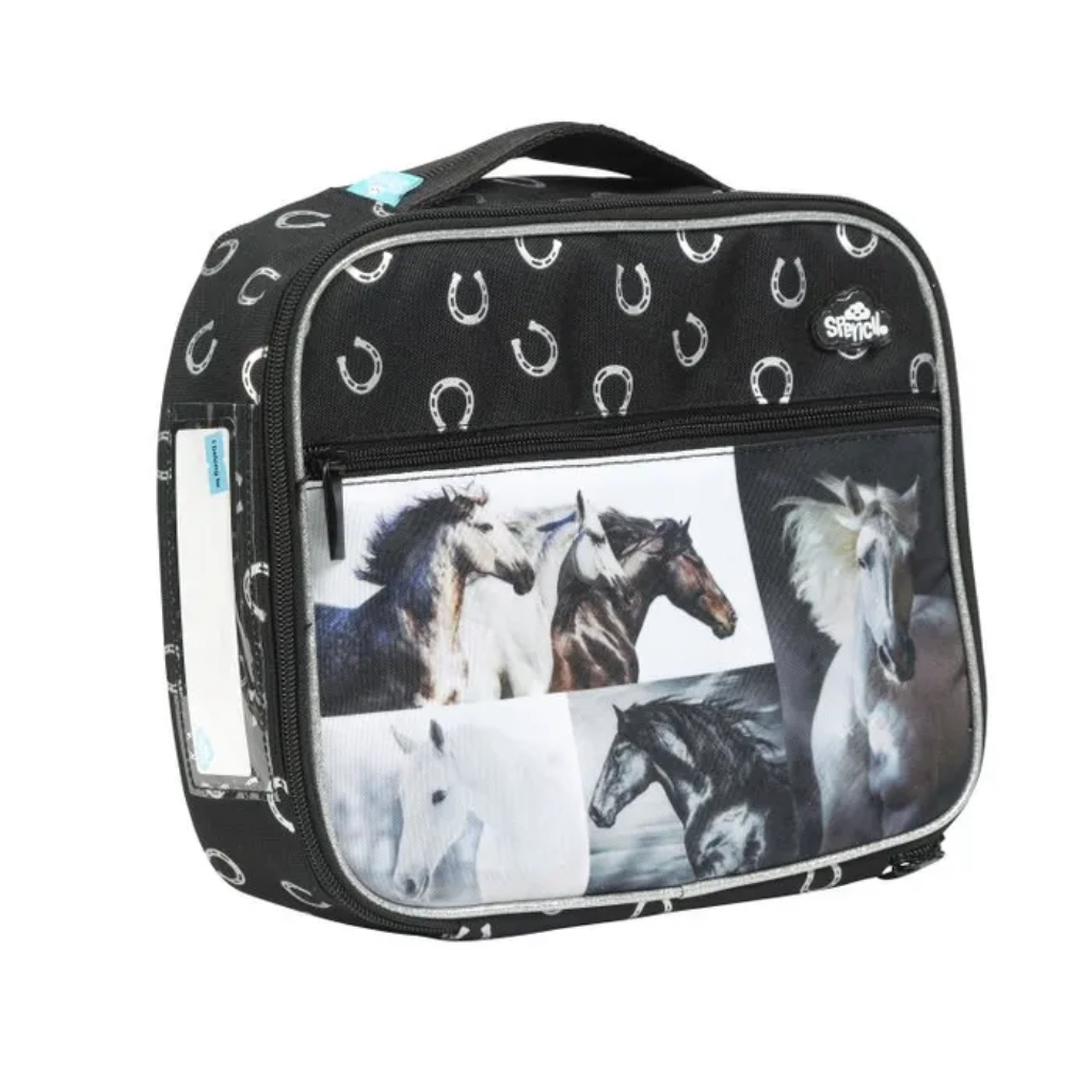 Lunch Bag B/W Horses