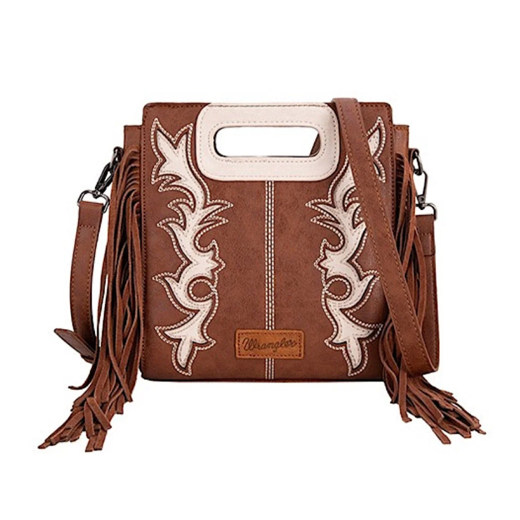 Wrangler Dallas Fringe Bag - Coffee