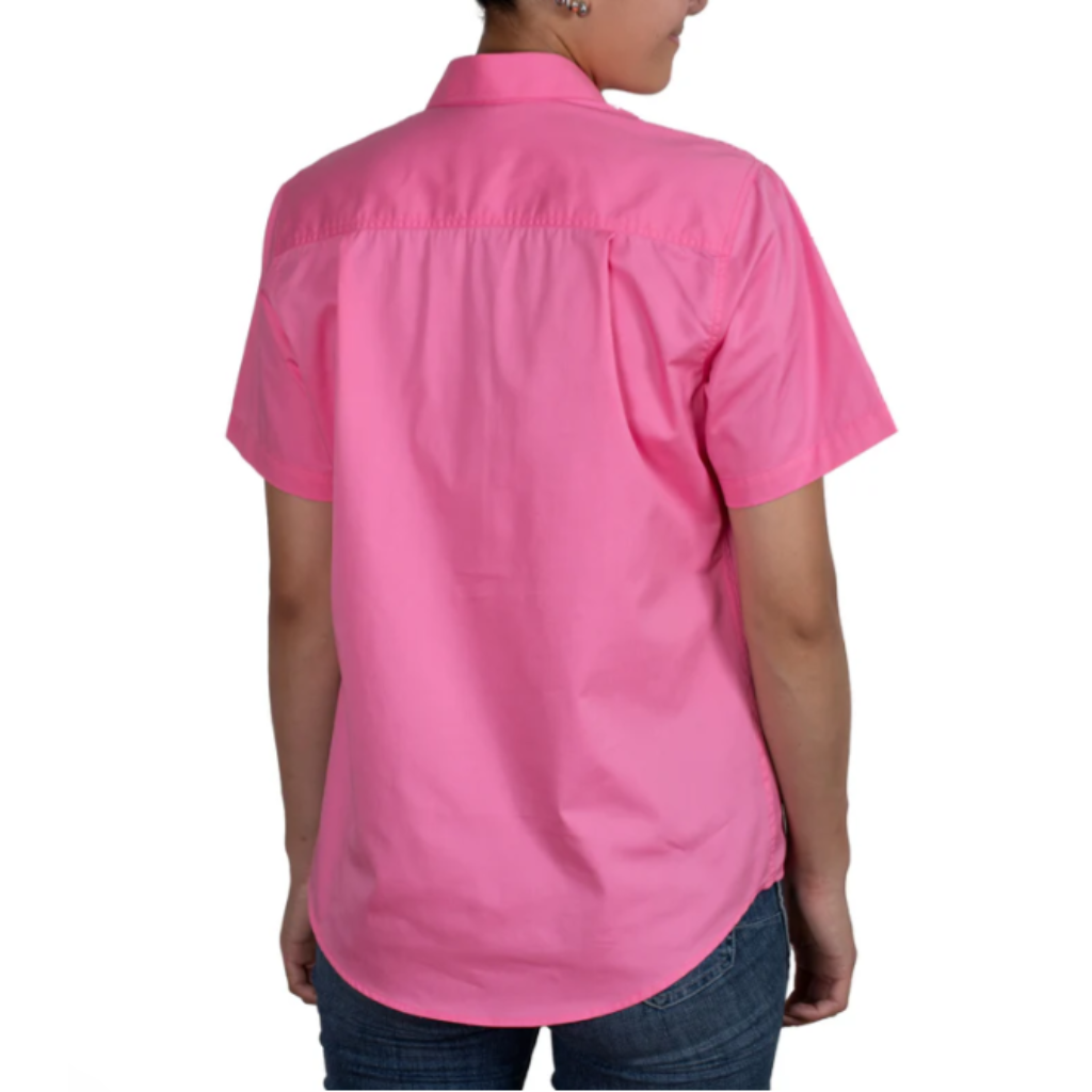 Women's Evie Just Country Half Button Short Sleeve Workshirt