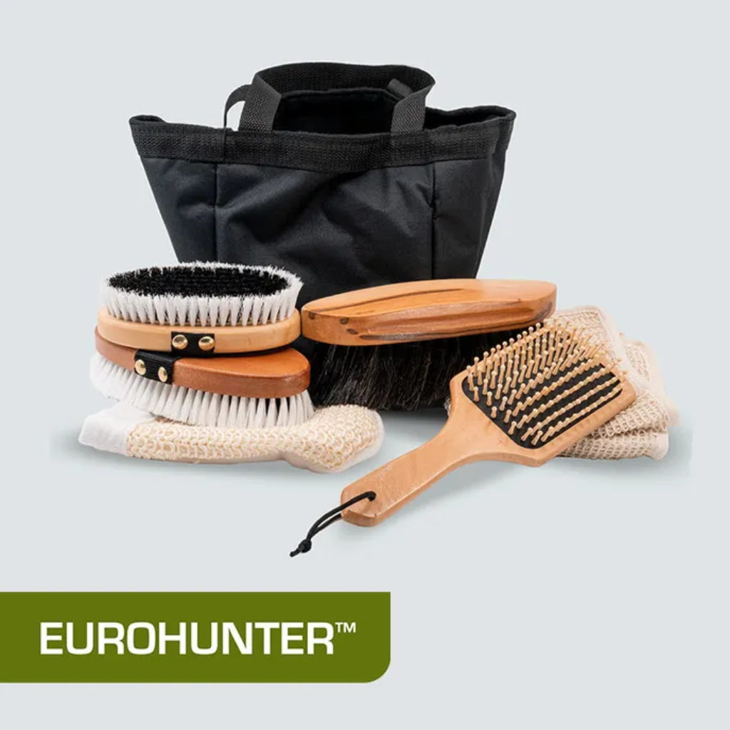 Eurohunter Wooden Grooming Tools & Tote