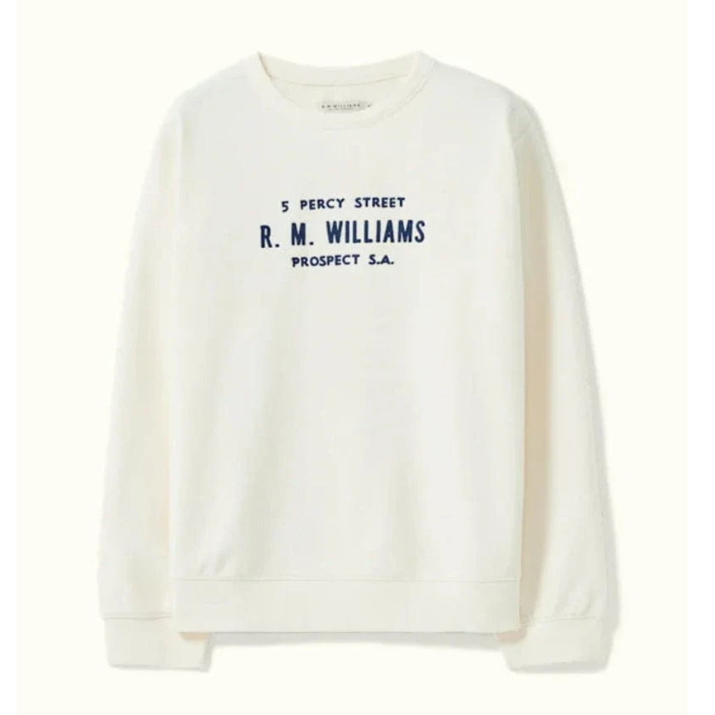 R.M Williams Heritage Sweatshirt Brushed Ivory