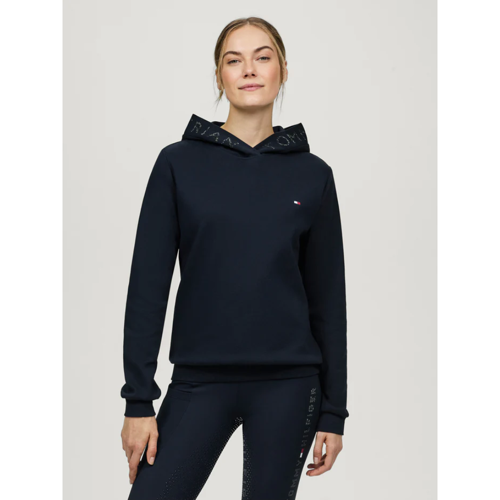 Tommy Hilfiger Lauren Rhinestone Hoodie Desert Sky