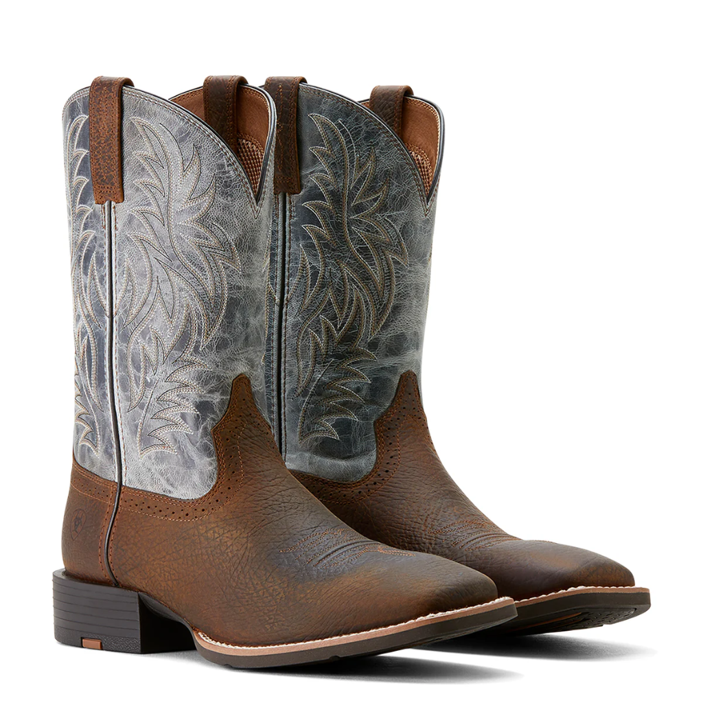 ARIAT Men's Sport Wide Square Toe Boot Glacier Blue