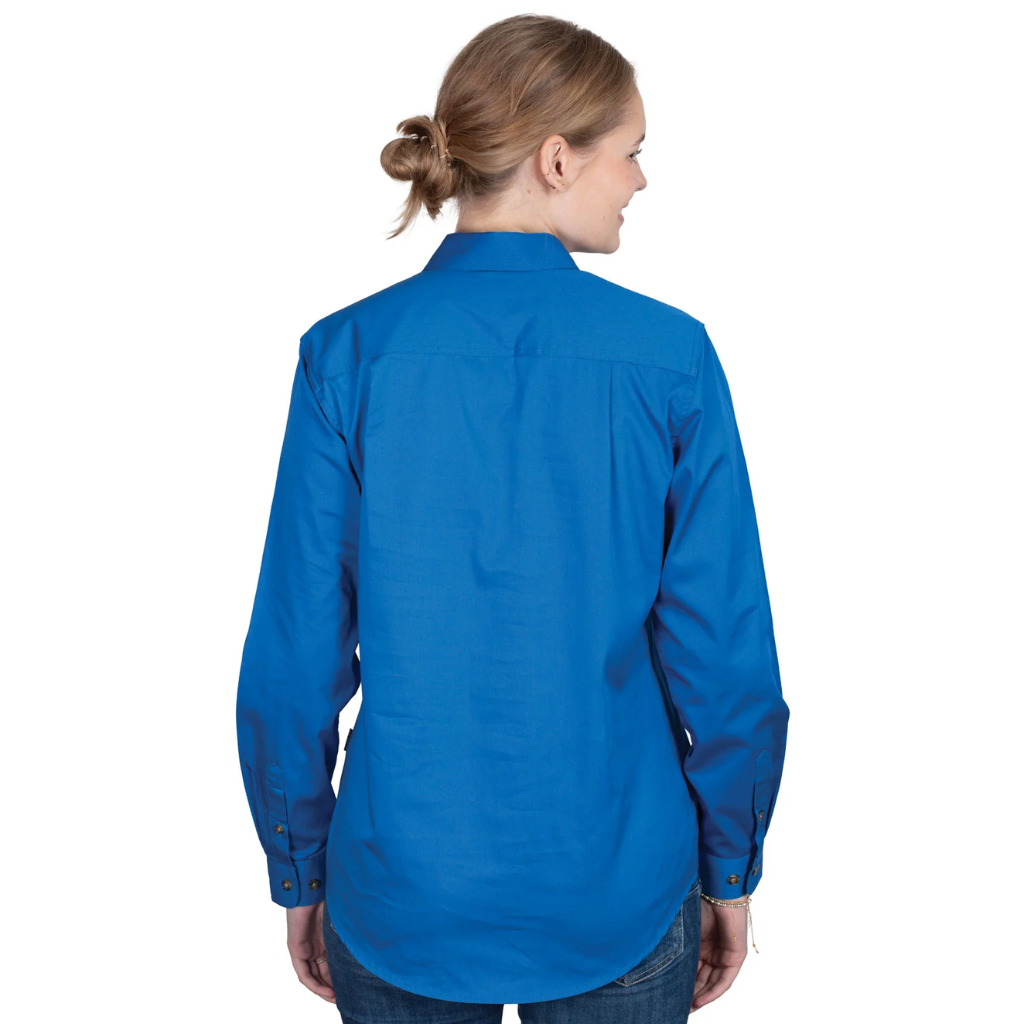 Women's Just County Workshirt Brooke Full Button Nautical Blue