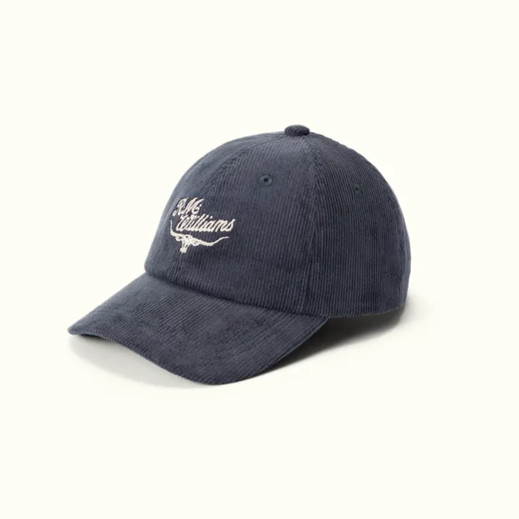 R.M.Williams - Script Longhorn Cap - Corduroy - Slate