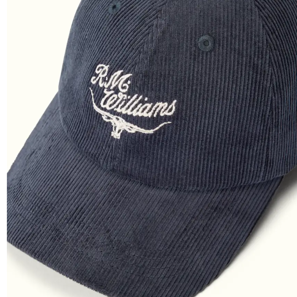 R.M.Williams - Script Longhorn Cap - Corduroy - Slate