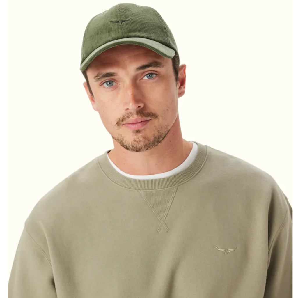 R.M.Williams - Mini Longhorn Cap - Corduroy - Moss