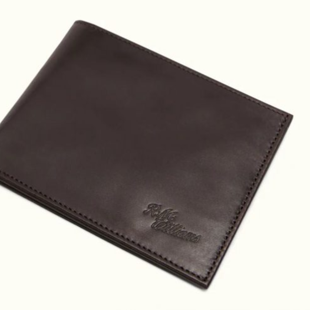RM Williams Singleton Coin Pouch Wallet Dark Brown