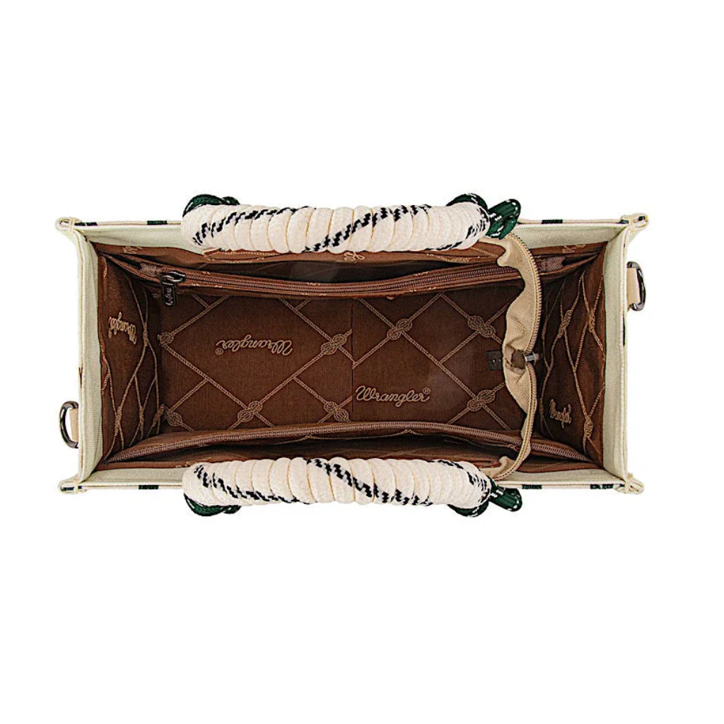 Wrangler Southwestern Rope Handle Bag - Beige