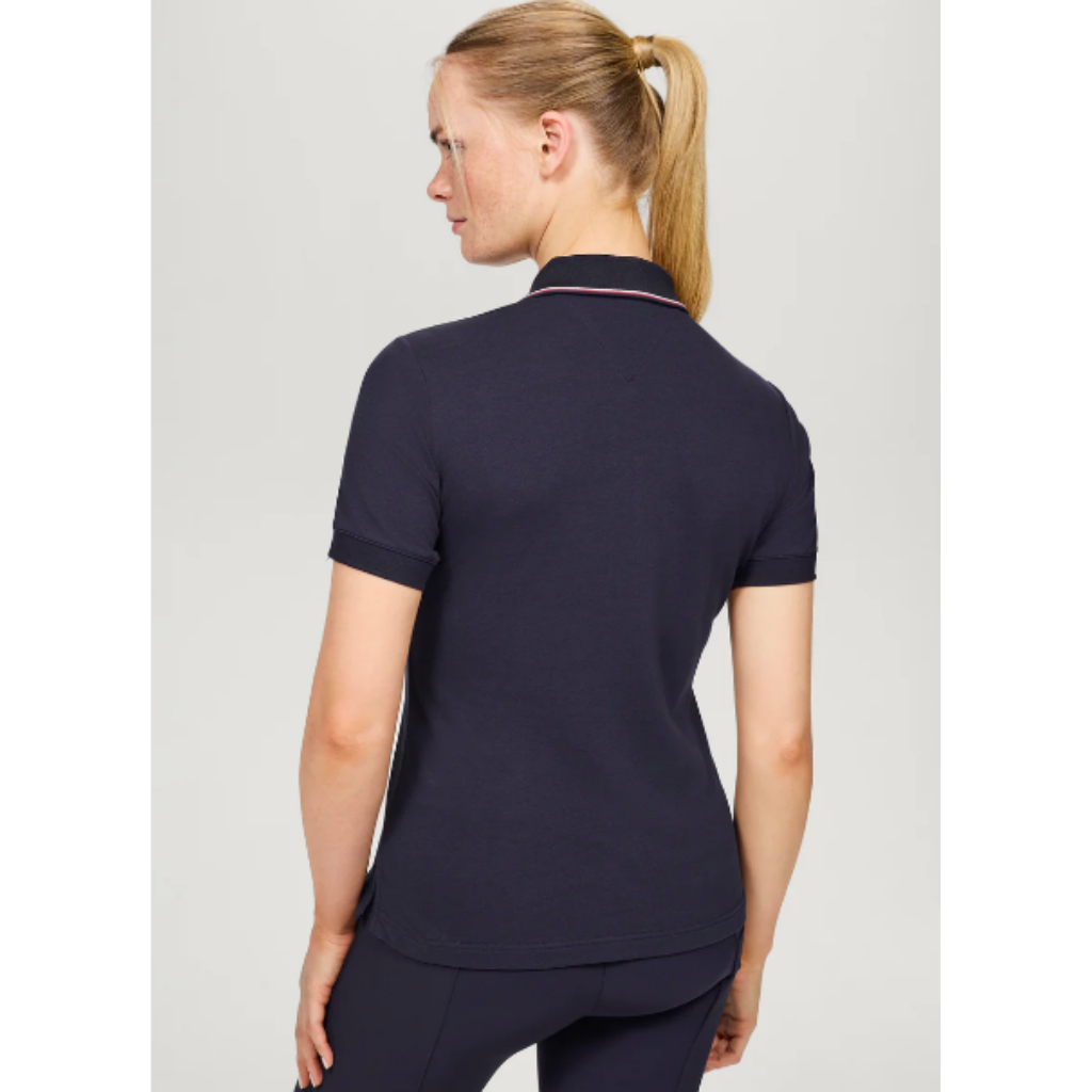 Tommy Hilfiger Camden Zip Polo Shirt Desert Sky