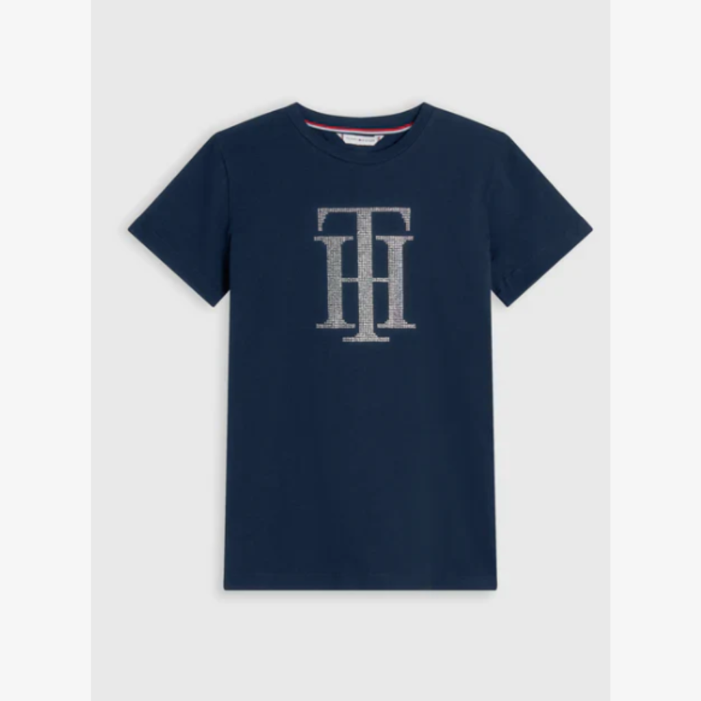 Tommy Hilfiger Manhattan Short Sleeve Rhinestone Tee