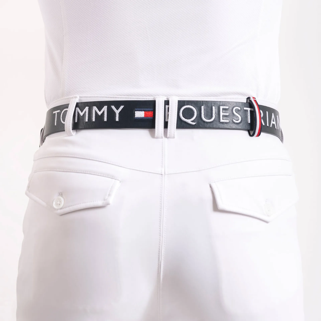 Tommy Hilfiger Palermo Faux Leather Embroidered Belt