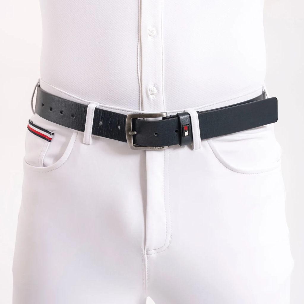 Tommy Hilfiger Palermo Faux Leather Embroidered Belt