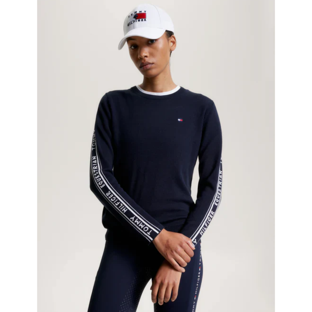 Tommy Hilfiger Seattle Jacquard Logo Sweater Desert Sky