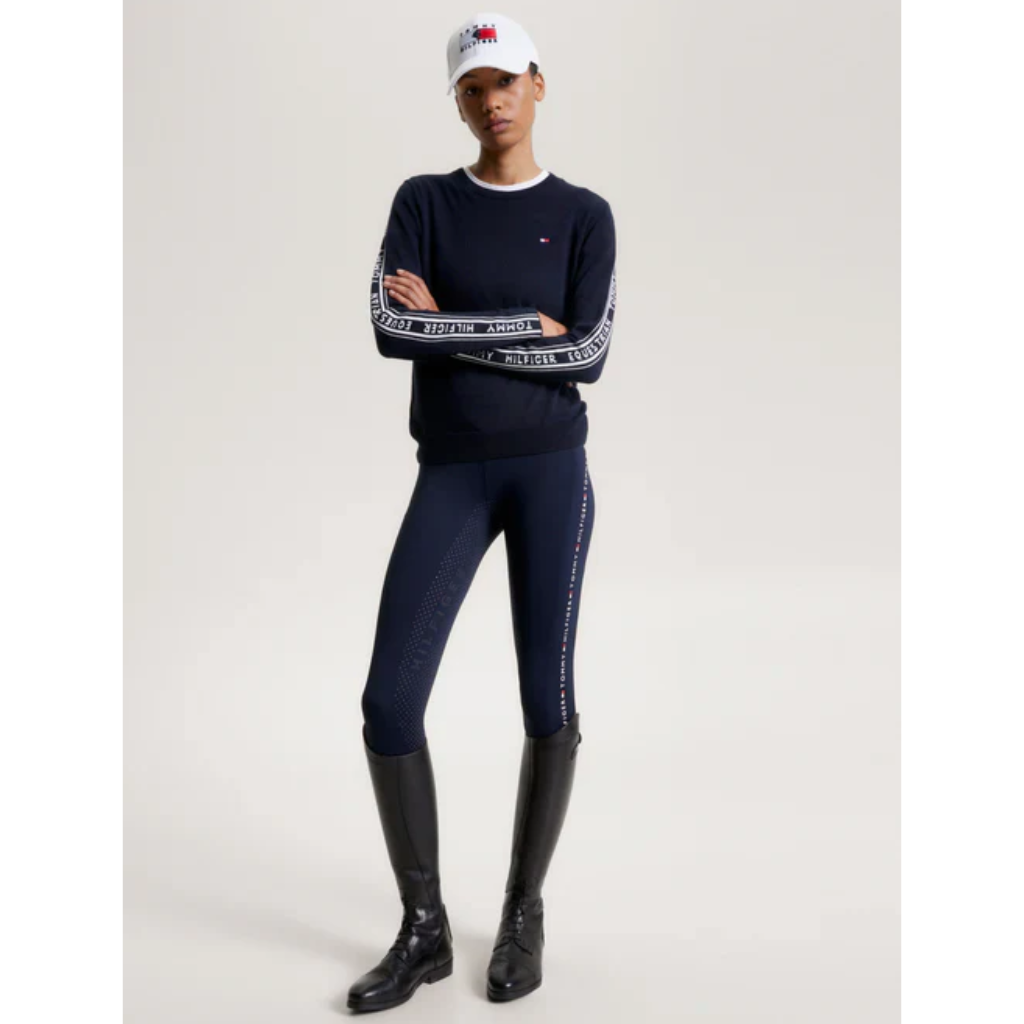 Tommy Hilfiger Seattle Jacquard Logo Sweater Desert Sky