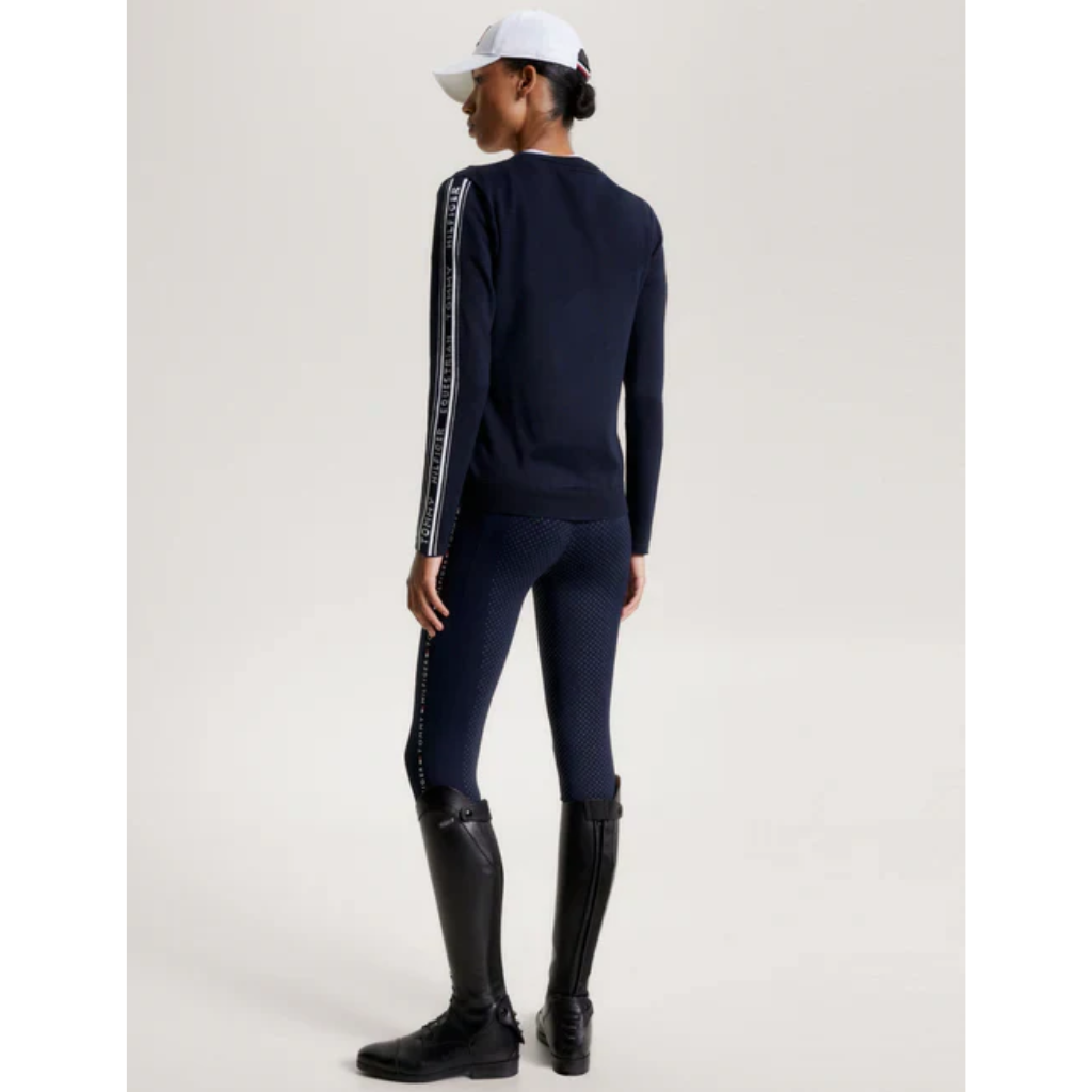 Tommy Hilfiger Seattle Jacquard Logo Sweater Desert Sky