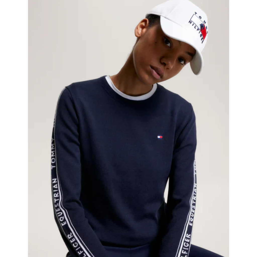 Tommy Hilfiger Seattle Jacquard Logo Sweater Desert Sky