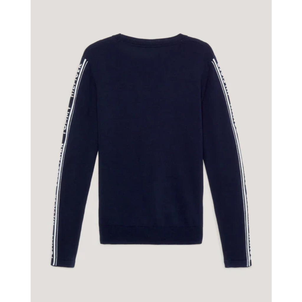 Tommy Hilfiger Seattle Jacquard Logo Sweater Desert Sky