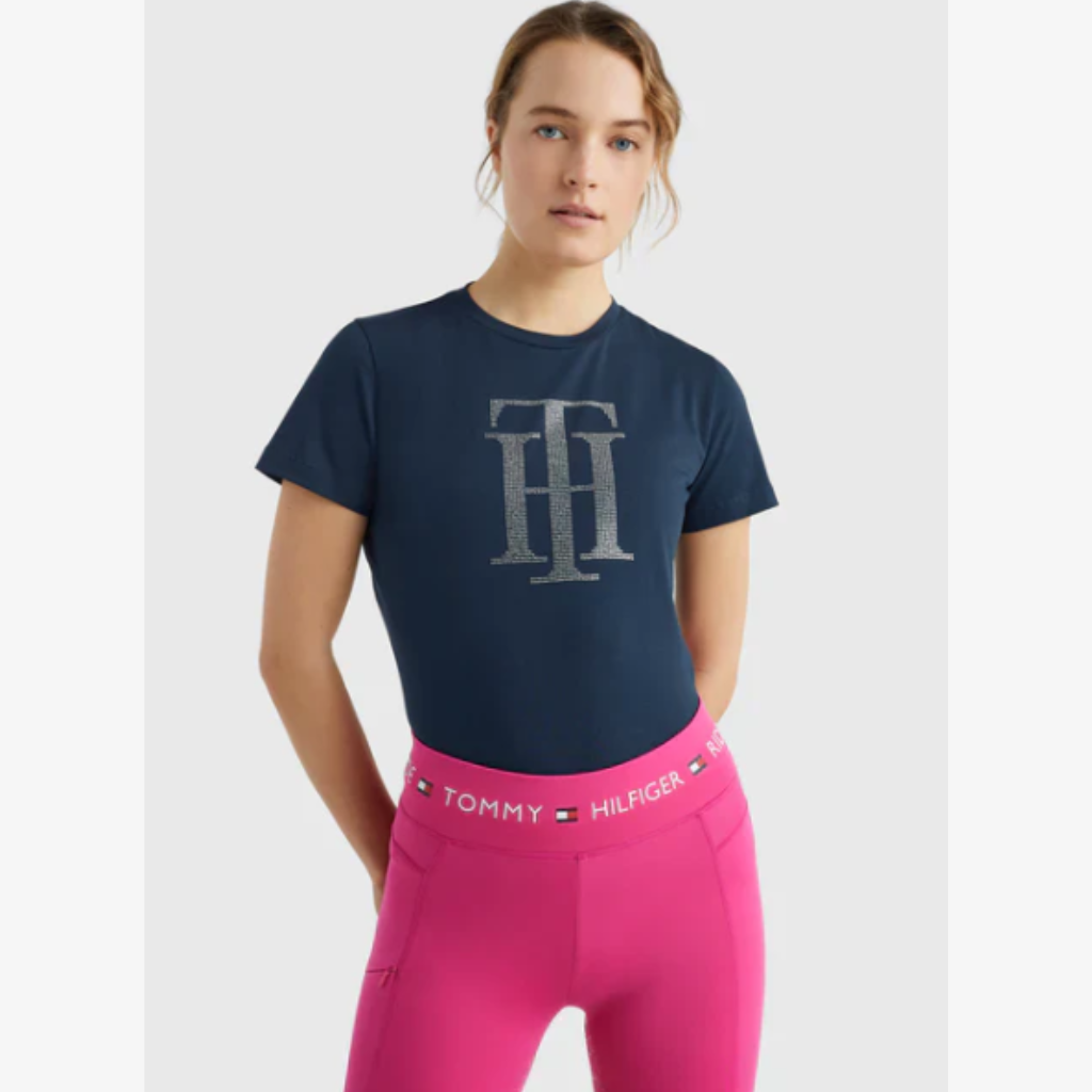 Tommy Hilfiger Manhattan Short Sleeve Rhinestone Tee