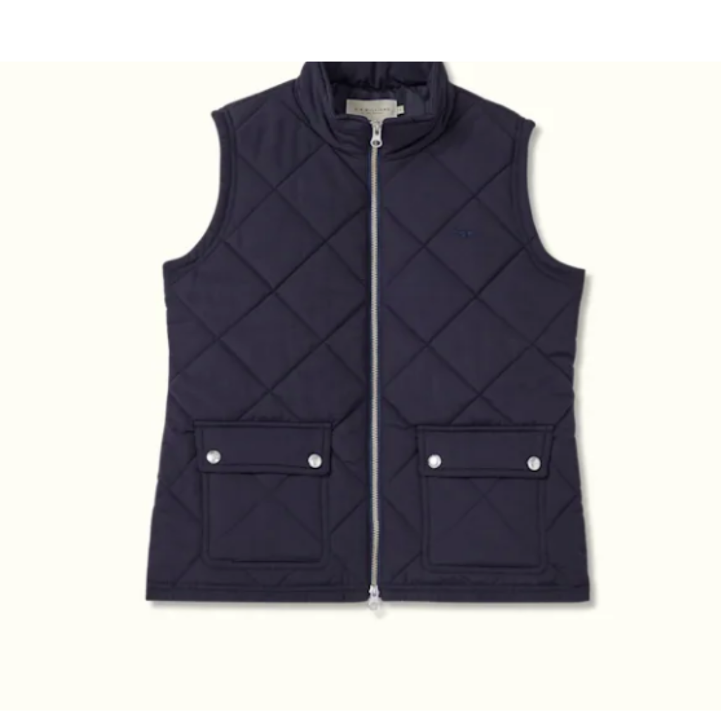RM Vest Willippa Quilted Navy