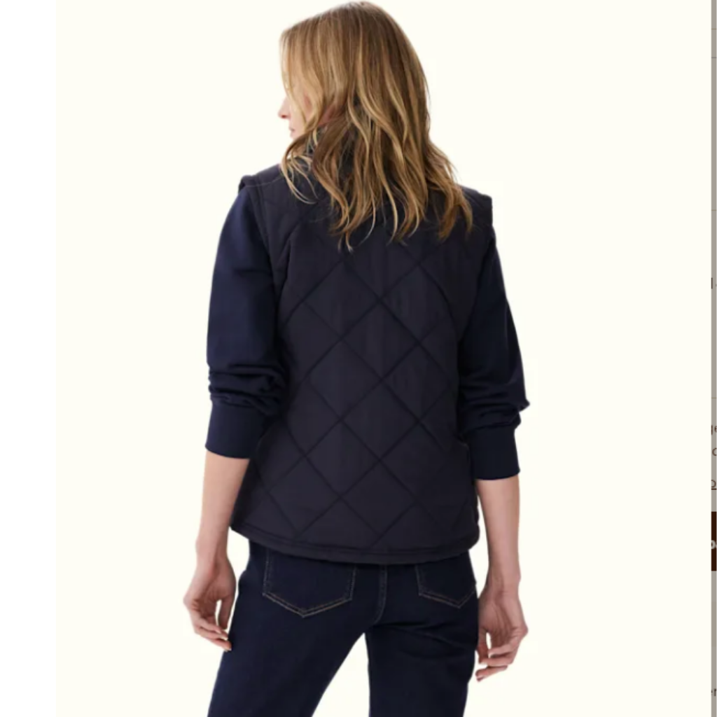 RM Vest Willippa Quilted Navy