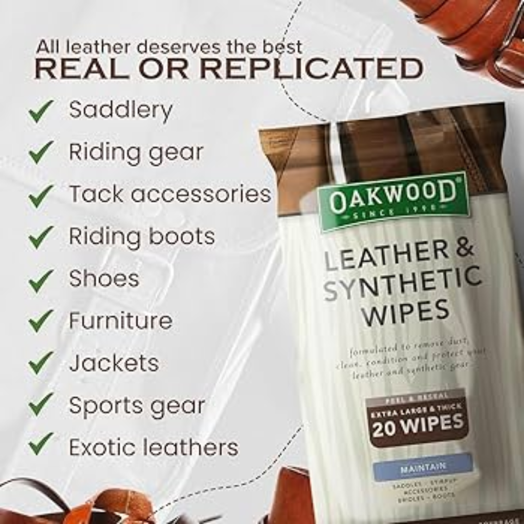 Oakwood Leather & Synthetic Wipes 30 Pack