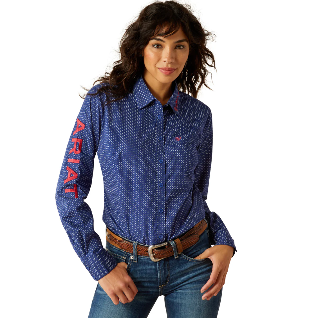 Ariat Wrinkle Resist Team Kirby Stretch Shirt