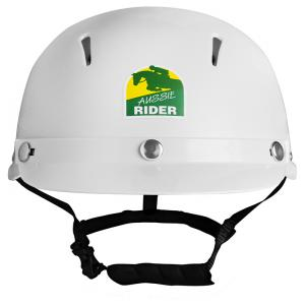 Aussie Rider Helmet White