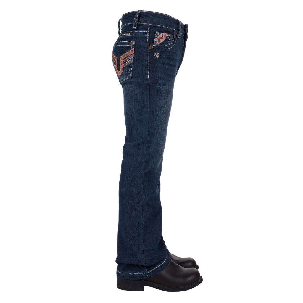 Girl's Pure Western Aztec Boot Cut Jean