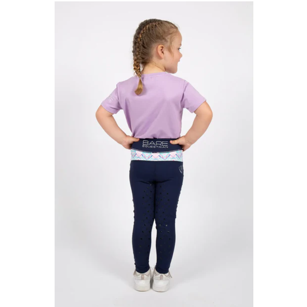 BARE Babes Performance Riding Tights - Navy Azure