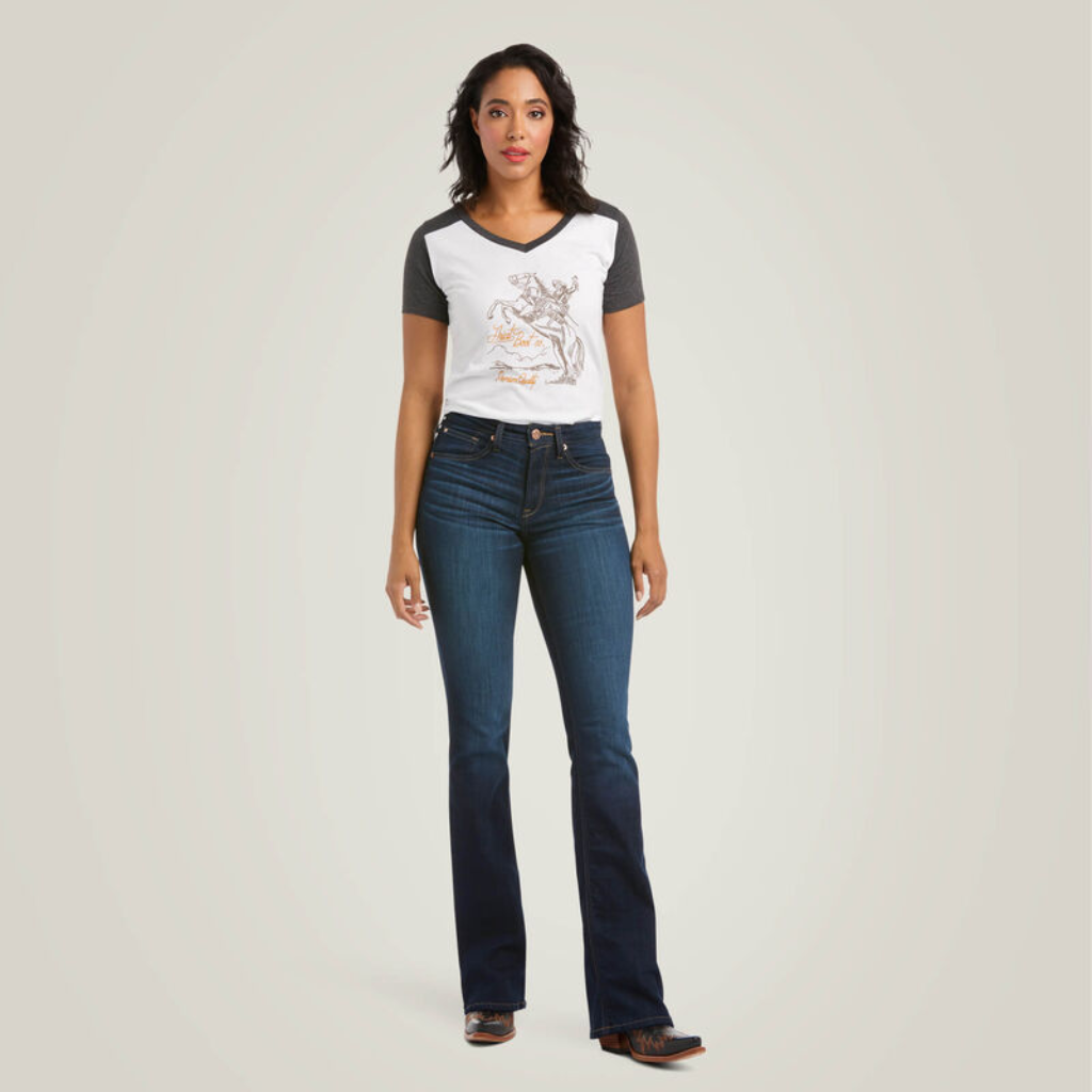 Ariat Women’s Jeans ‘REAL Ballary’ High Rise Boot Cut Pennsylvania