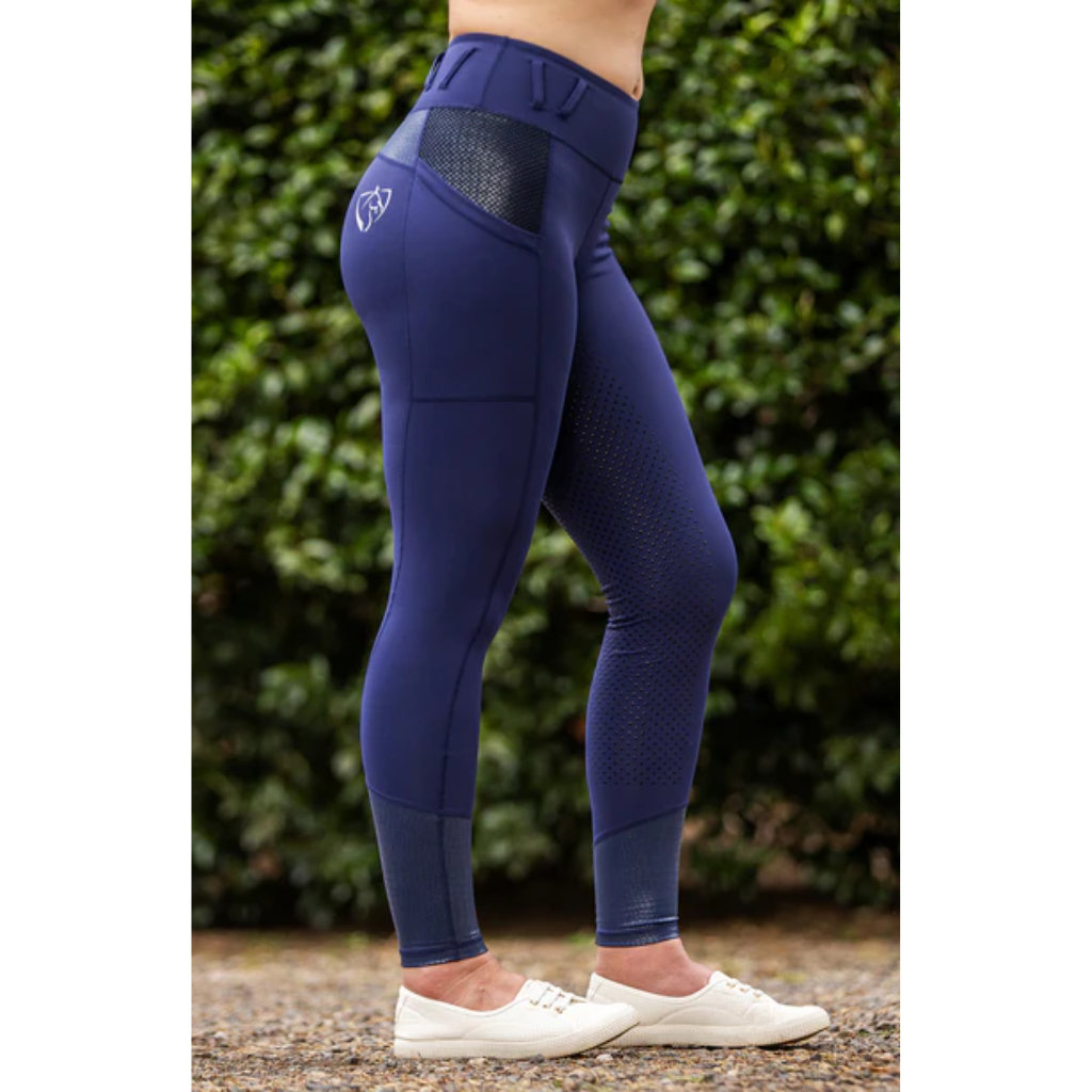 BARE Performance Riding Tights - Navy Croc