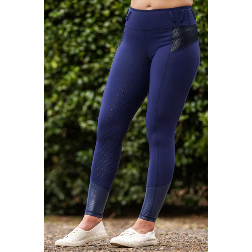 BARE Performance Riding Tights - Navy Croc