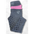 BARE Youth Performance Riding Tights - Grey with Pink Houndstooth