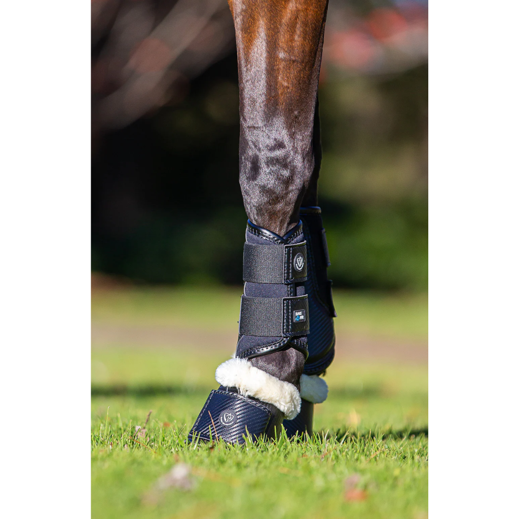 BARE Horse Wear - AIRFLOW Carbon Brushing Boots - Black
