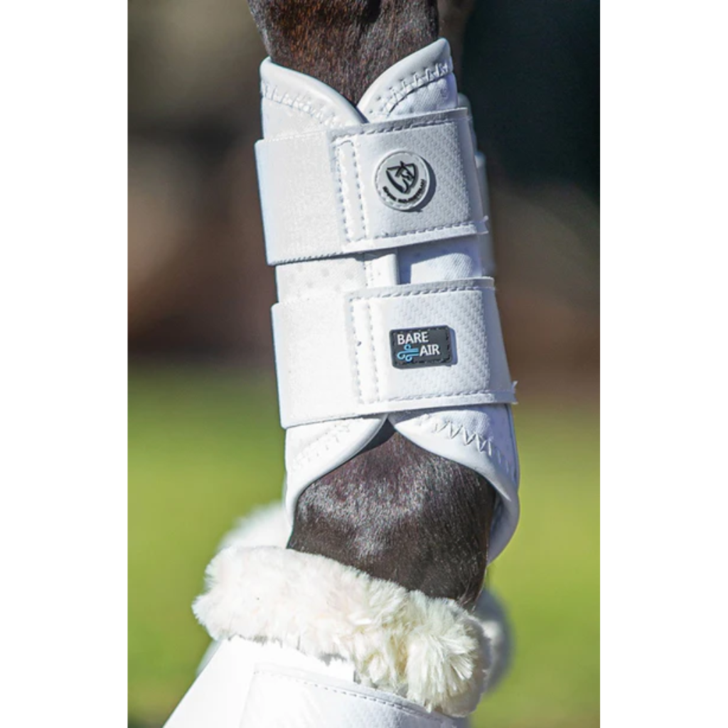 BARE Horse Wear - AIRFLOW Carbon Brushing Boots - White