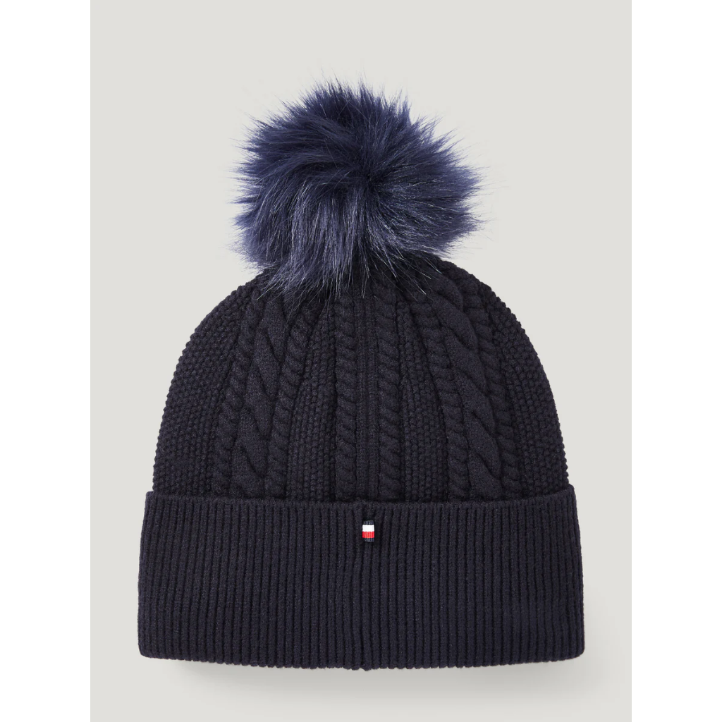 Tommy Hilfiger Perry Pompom Beanie Navy