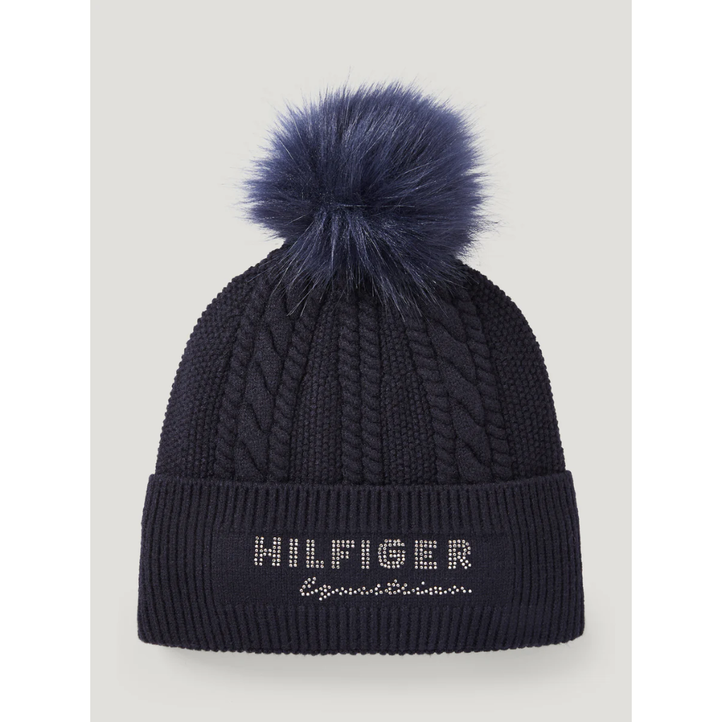 Tommy Hilfiger Perry Pompom Beanie Navy