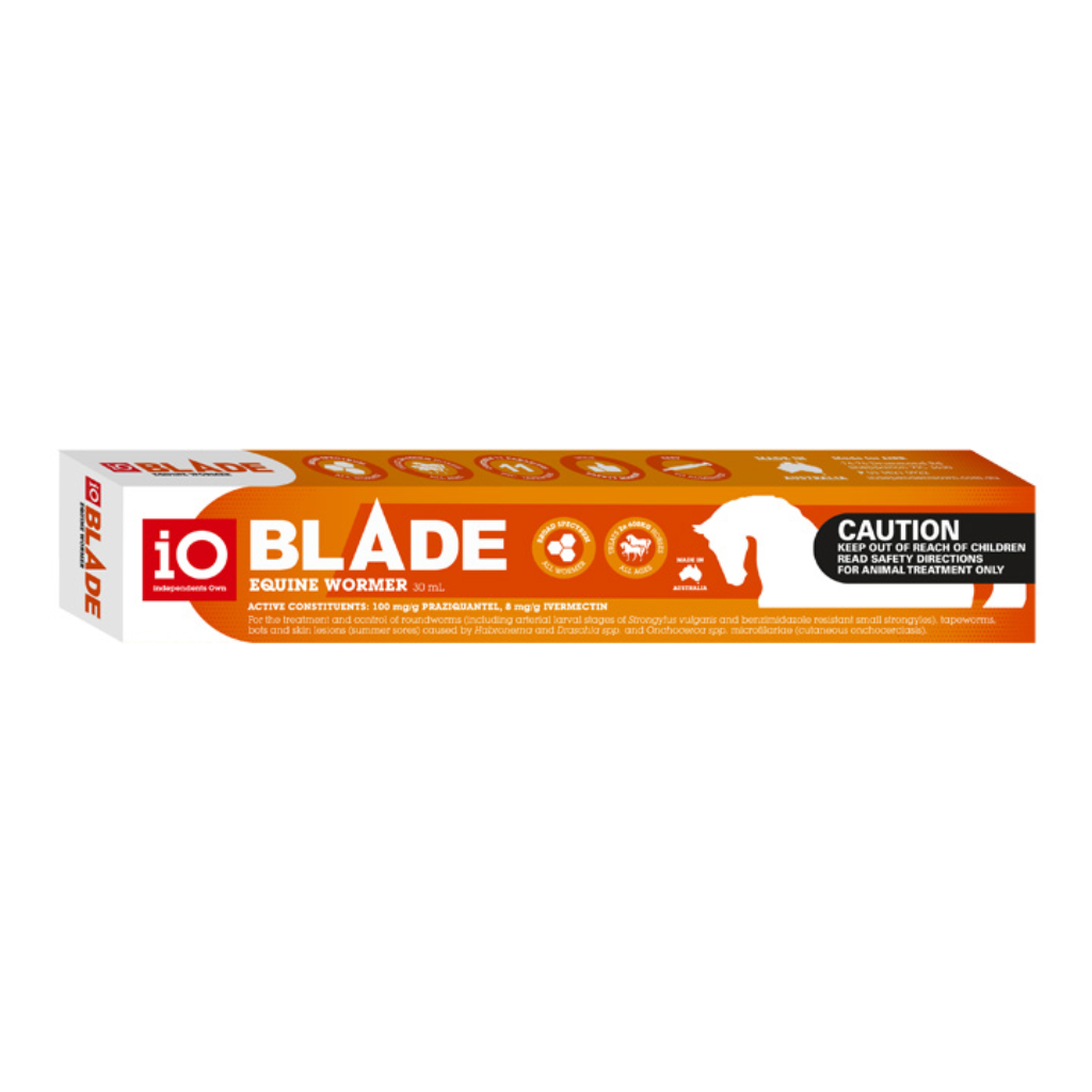 IO Blade Wormer treats 2 x 600kg horses
