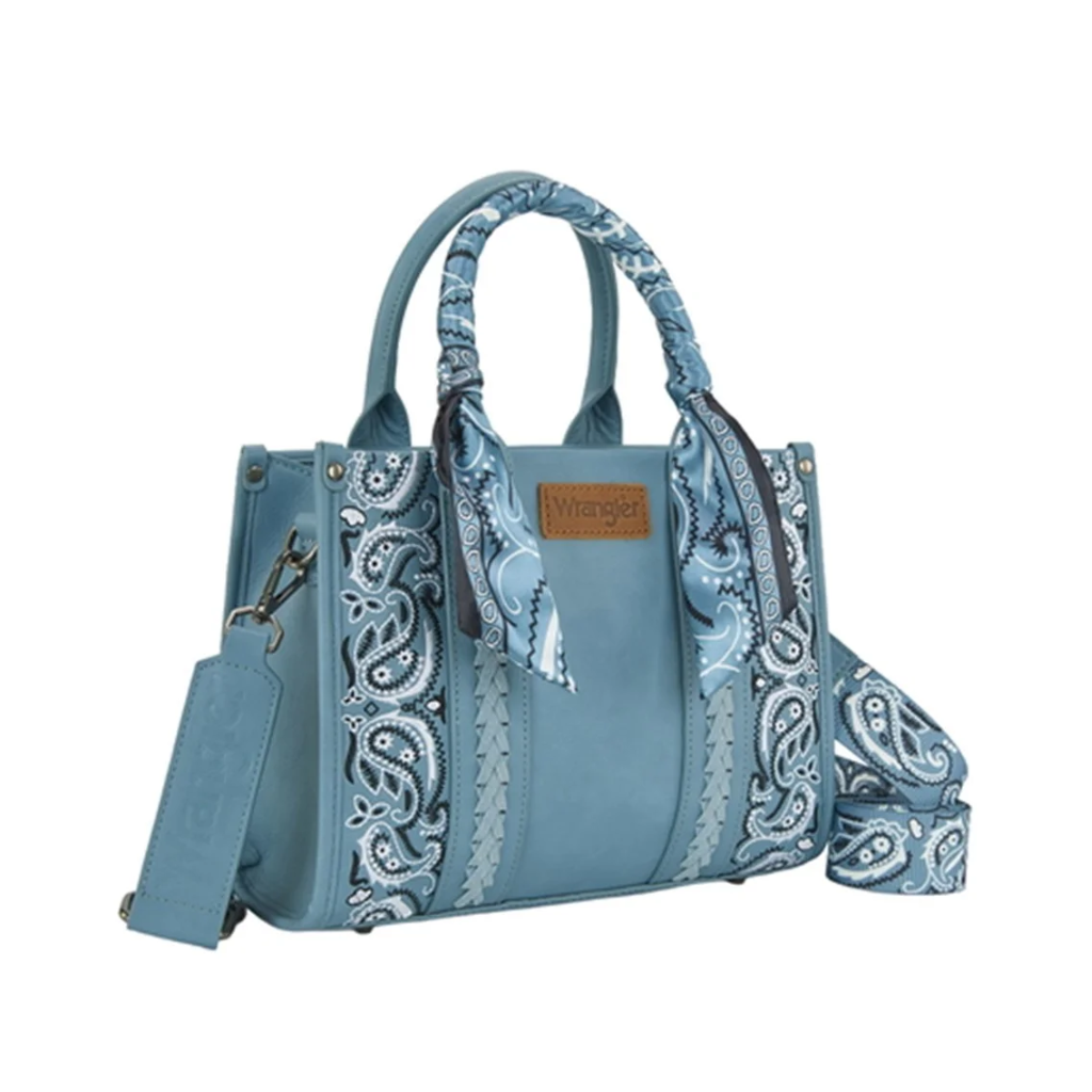 Wrangler Women's Paisley Crossbody Bag – Blue