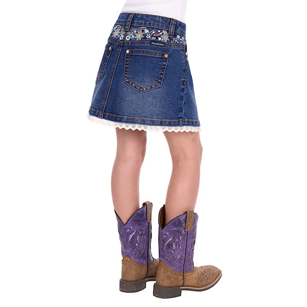 Pure Western Girl's Bronte Skirt - Evening Sky