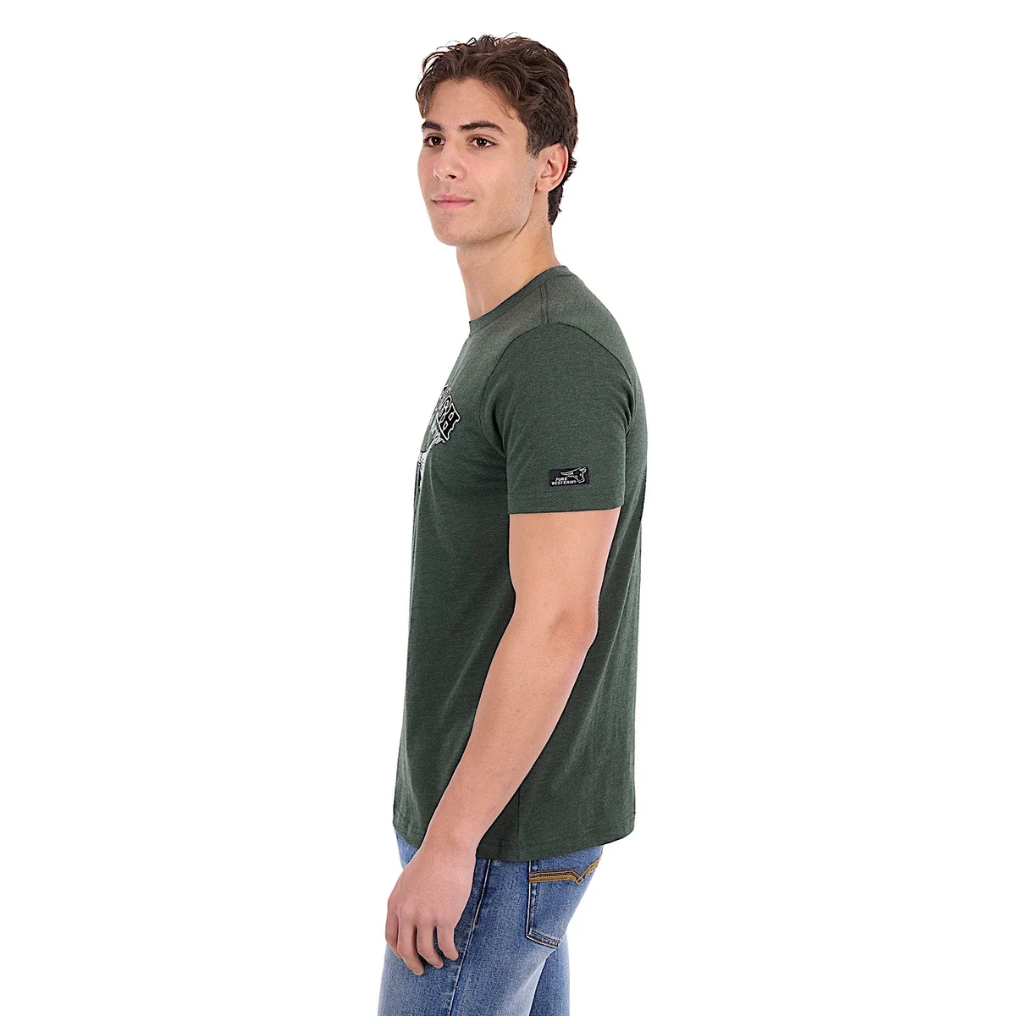 Pure Western Men's Chris Tee - Green Marle