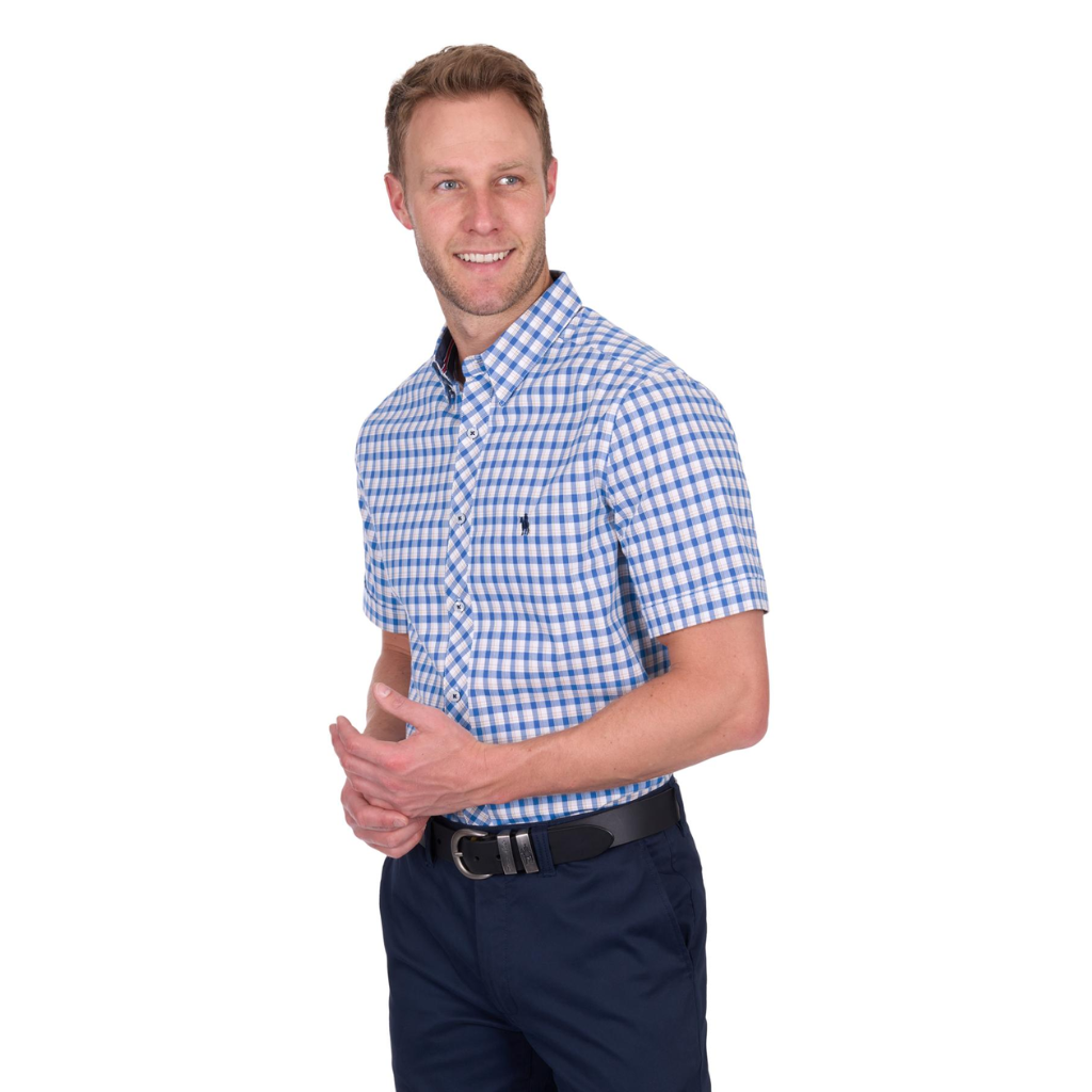 Men’s Thomas Cook Chris Check Tailored Short Sleeve Shirt