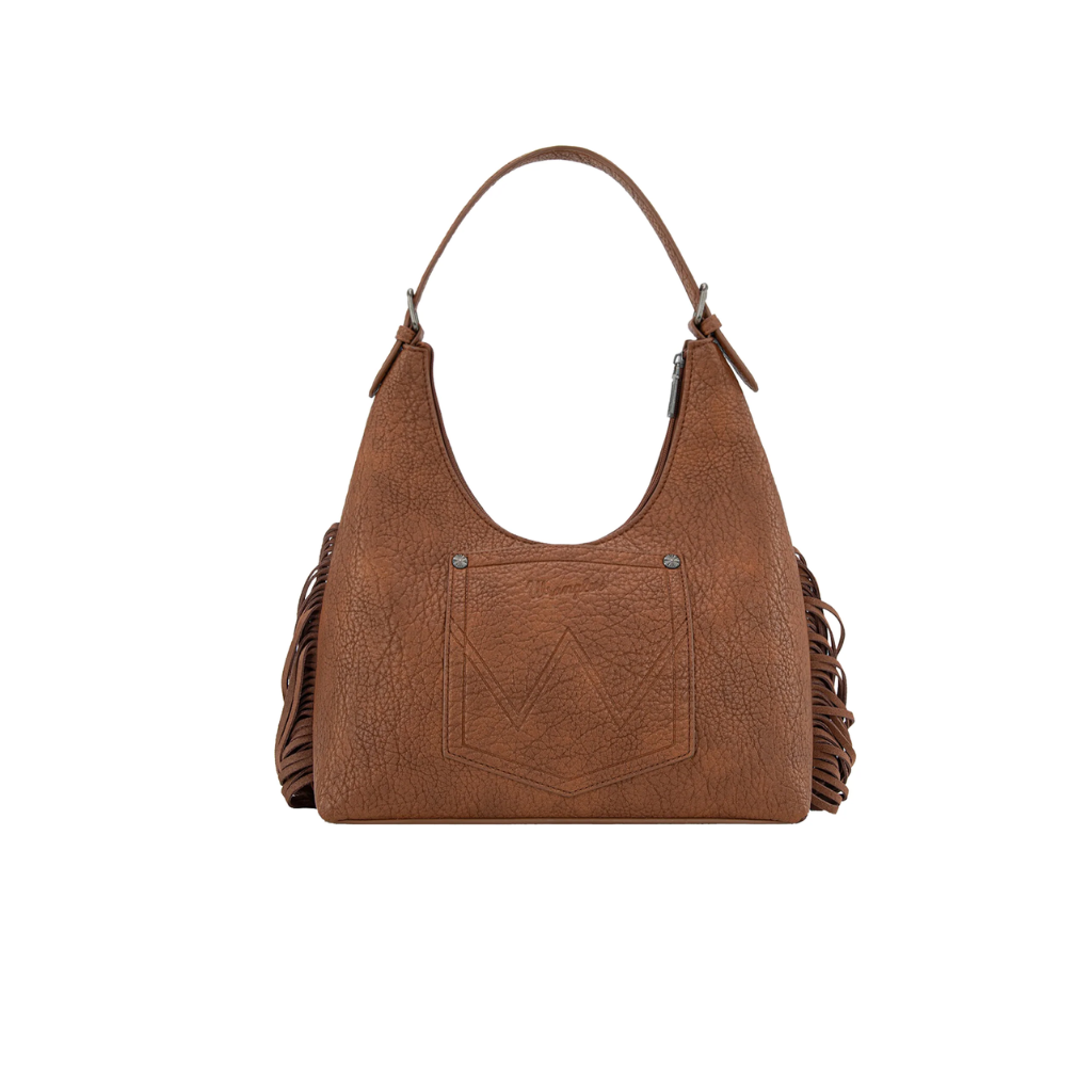 Wrangler - Tessa Tooled Fringe Shoulder Bag Tan