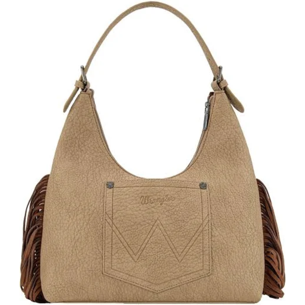 Wrangler - Tessa Tooled Fringe Shoulder Bag Camel